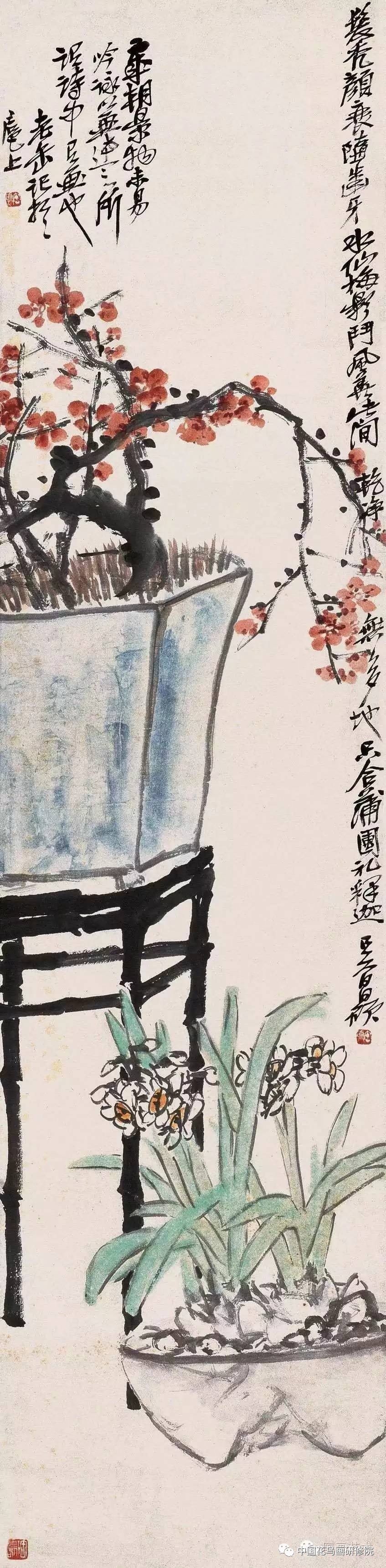 蕴天机而任自然:吴昌硕水仙作品欣赏