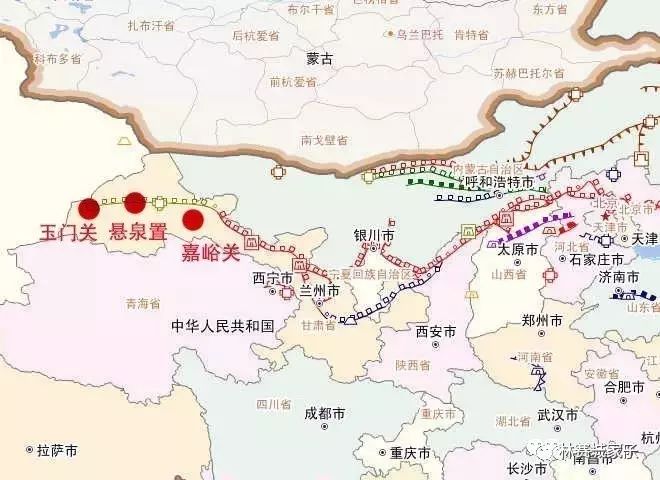悬泉置位置示意图(图片来源:中国长城遗产网)
