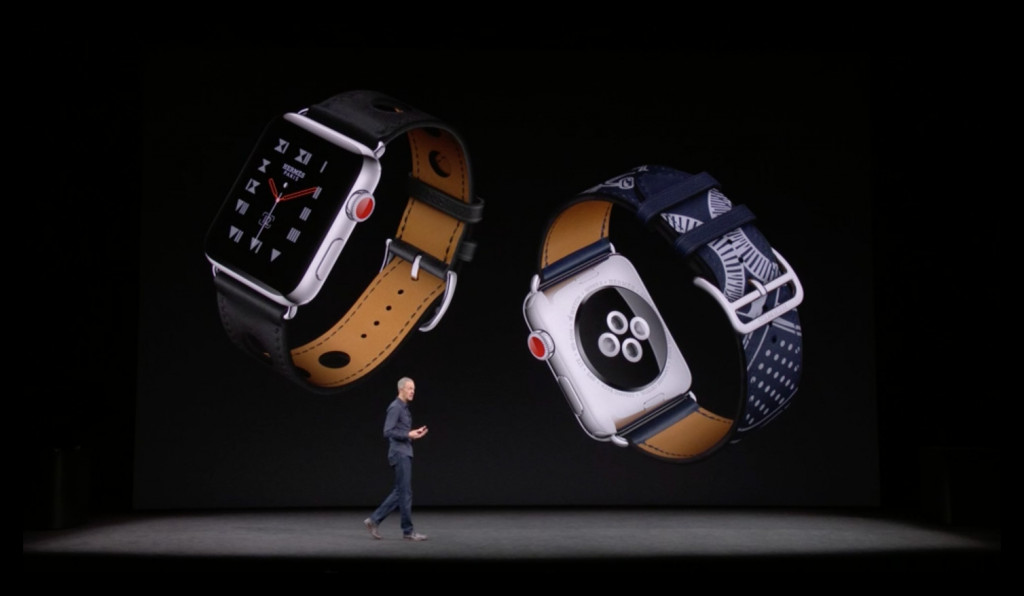 苹果发布apple Watch Series 3 蜂窝网络功能是亮点