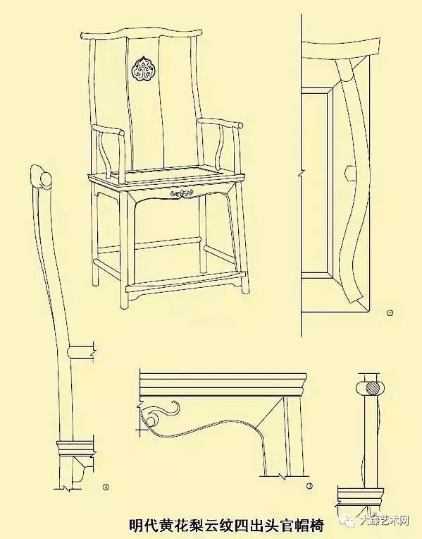 明清常见座椅尺寸图纸合集(先收藏再看!