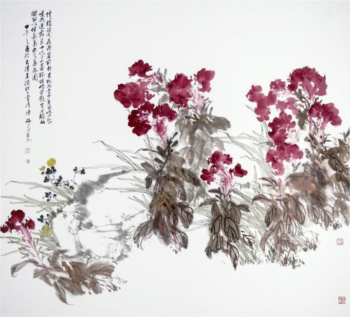 写意花鸟画名家陈福春作品欣赏