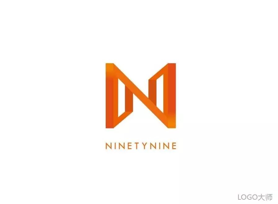 字母n创意logo设计合集