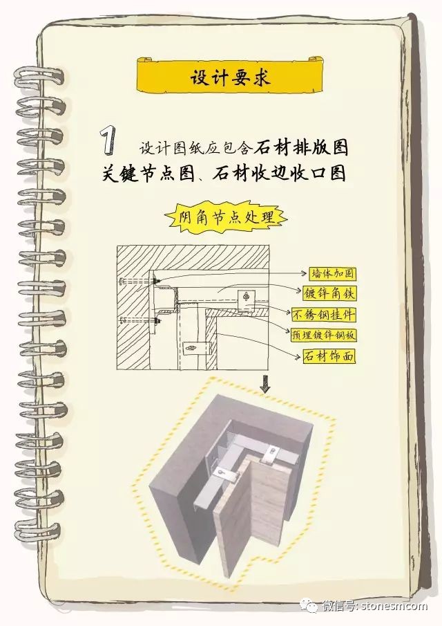 石材墙面干挂 室内装饰工程细部做法(详解)