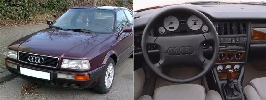 1986 audi 80到了八九十年代,汽车的内饰变化不大,相比之下90年代中控