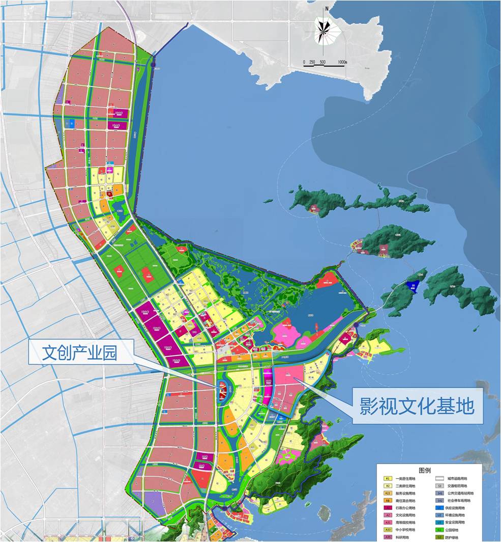 影视文化基地项目位于温岭东部新区核心区块,规划用地面积1200亩