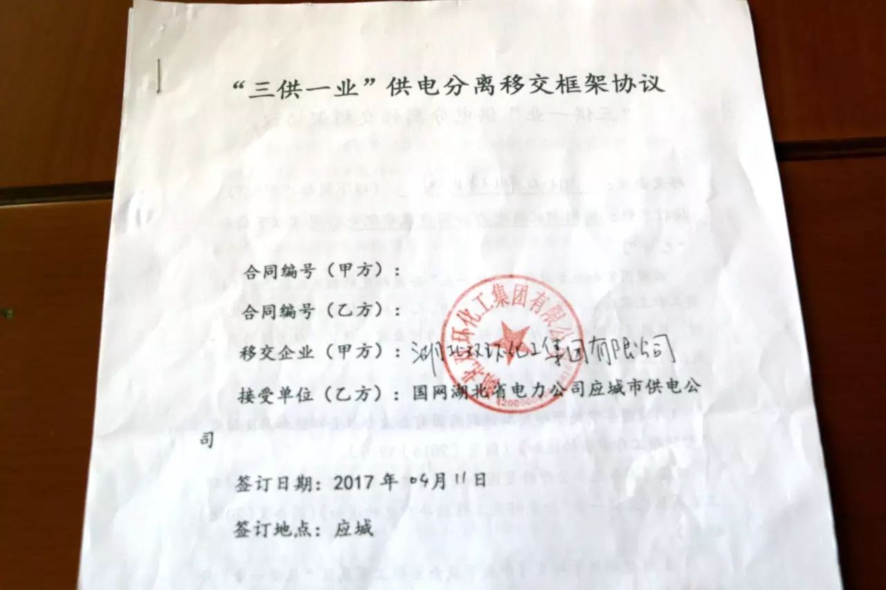 按照国家"三供一业"分离移交的相关政策,在应城市政府大力支持下,双环