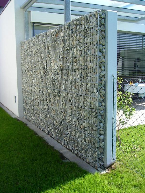 非常漂亮的石笼墙如何在家庭庭院园林绿化中使用它