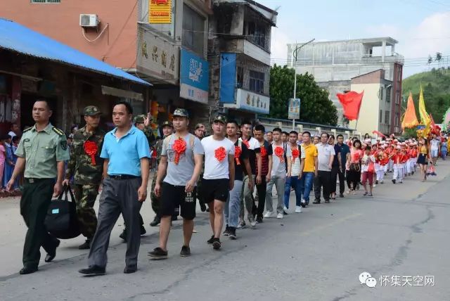 凤岗,诗洞,桥头新兵入伍