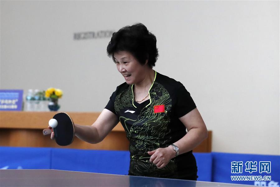 9月15日,在位于纽约的联合国总部,"乒乓外交"见证者,世界冠军郑怀颖