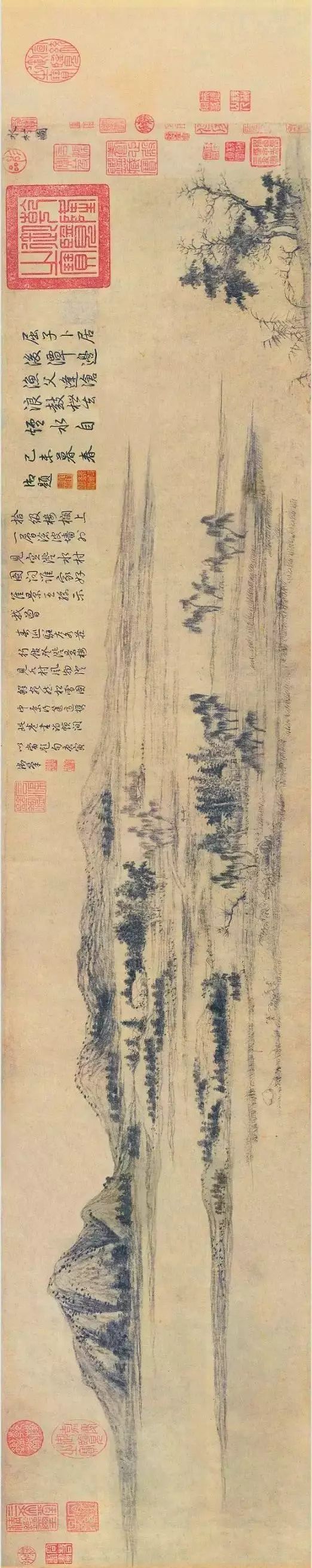 赵孟頫《水村图》,北京故宫博物院藏
