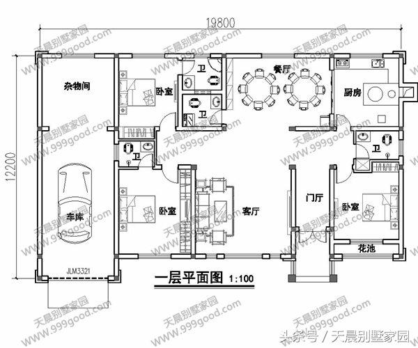 造型简单,造价16万左右,采用砖混结构