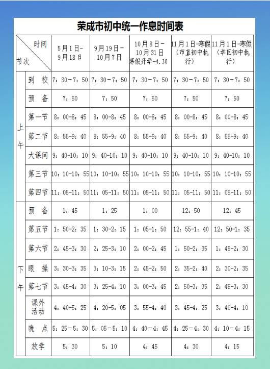 (内附最全作息时间表)