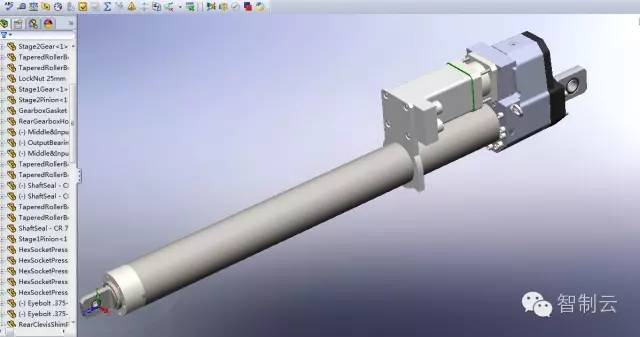 【工程机械】电动推杆图纸 SolidWorks设计_搜狐科技_搜狐网