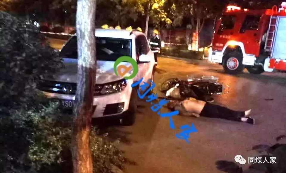 平旺公园西门附近 一骑摩托车男子撞车身亡 急寻家属!