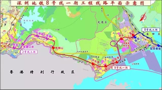 最新最全:深圳12条在建地铁线路图(附站点+小区)