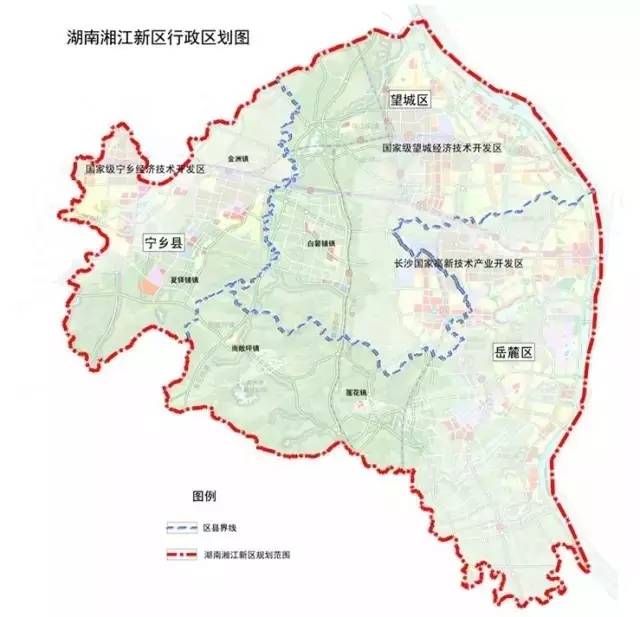 未来即来:湘江新区地图首次公布|前瞻图片