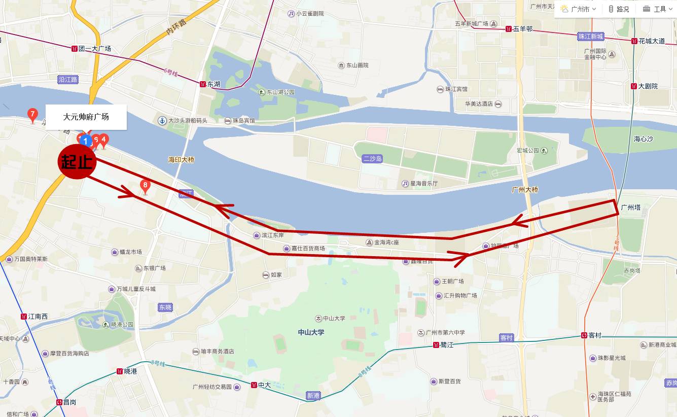 最攻略 | 大学城内环跑之后,广州还有这10条最赞的夜跑路线!