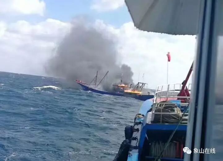 快讯 | 昨天象山一渔船作业时起火,3名船员逃生