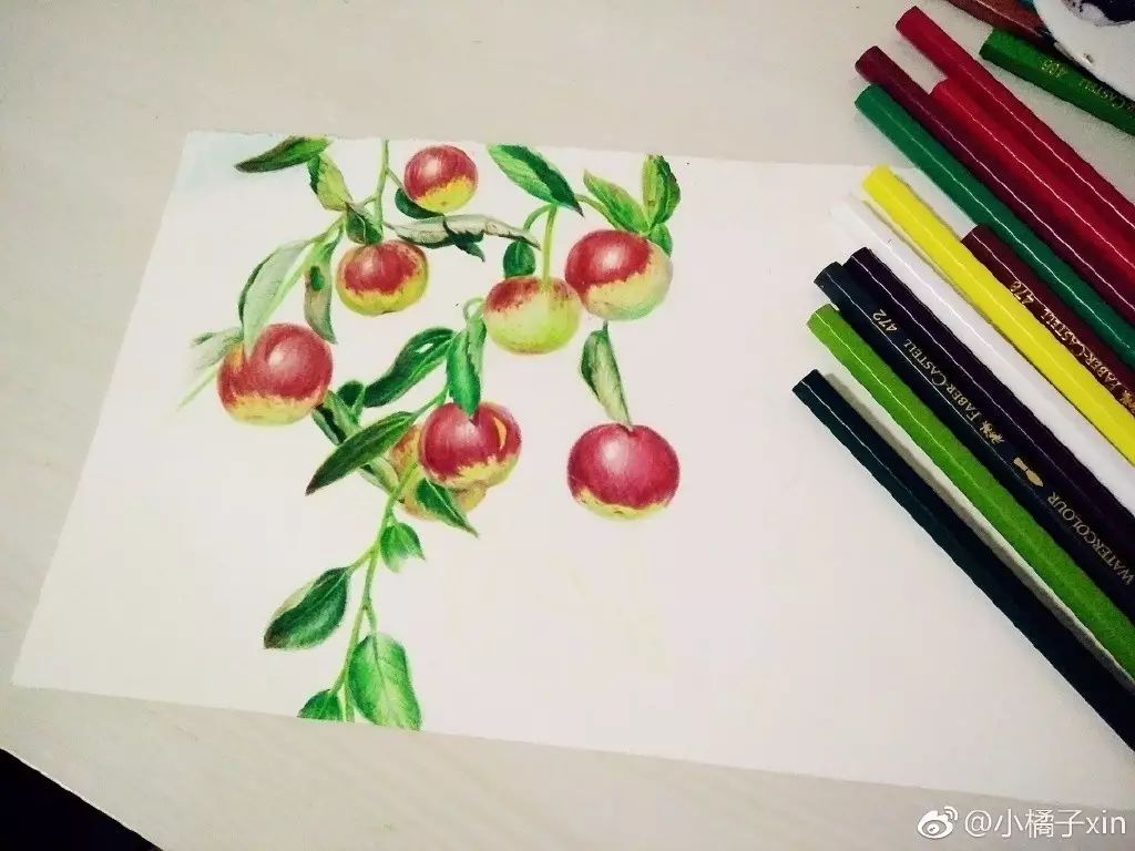 彩铅步骤临摹 | 画一串枣吃起哒