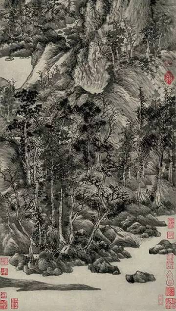 【欣赏】元代画家王蒙山水画作品