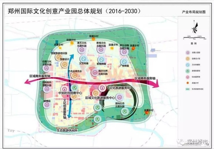 整个绿博组团的大规划,大片生态绿地覆盖 ▼