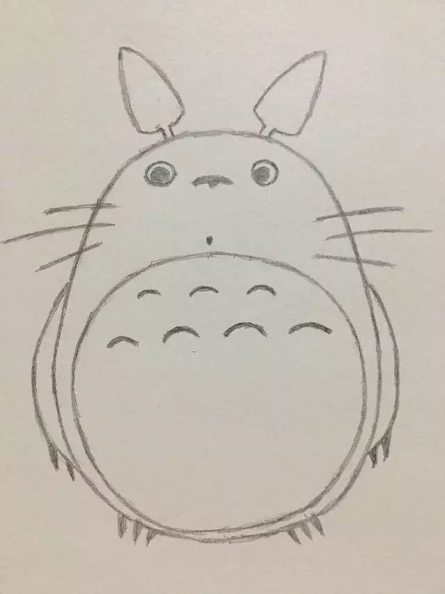 简笔画——龙猫的画法