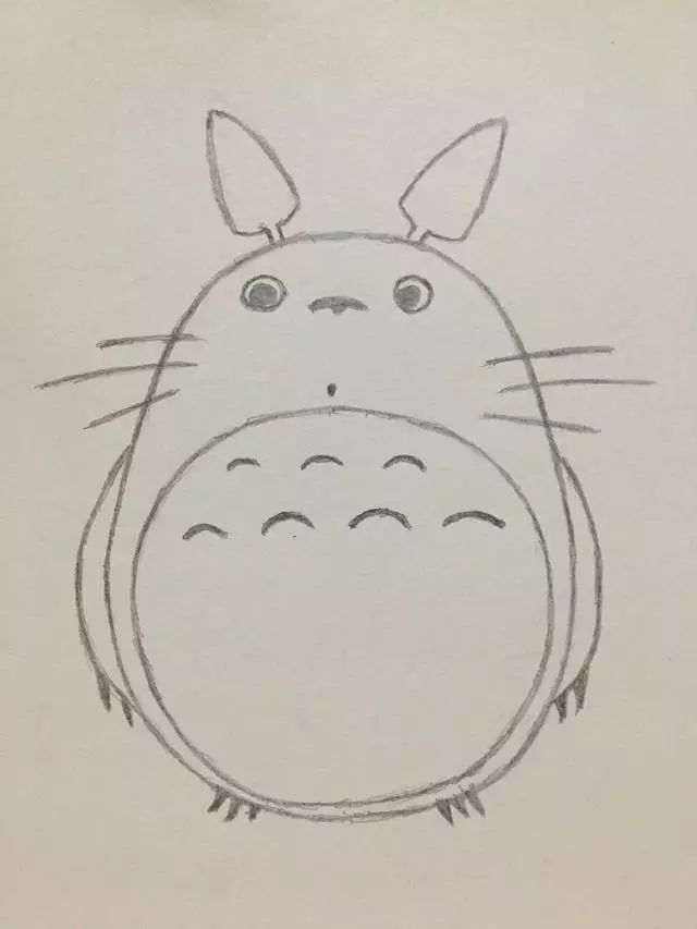 简笔画——龙猫的画法