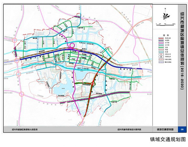 人民东路陶堰段东鉴湖沿湖公路陶堰镇总体规划公布