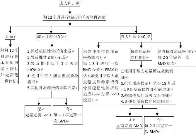 骨折风险的再评估流程图