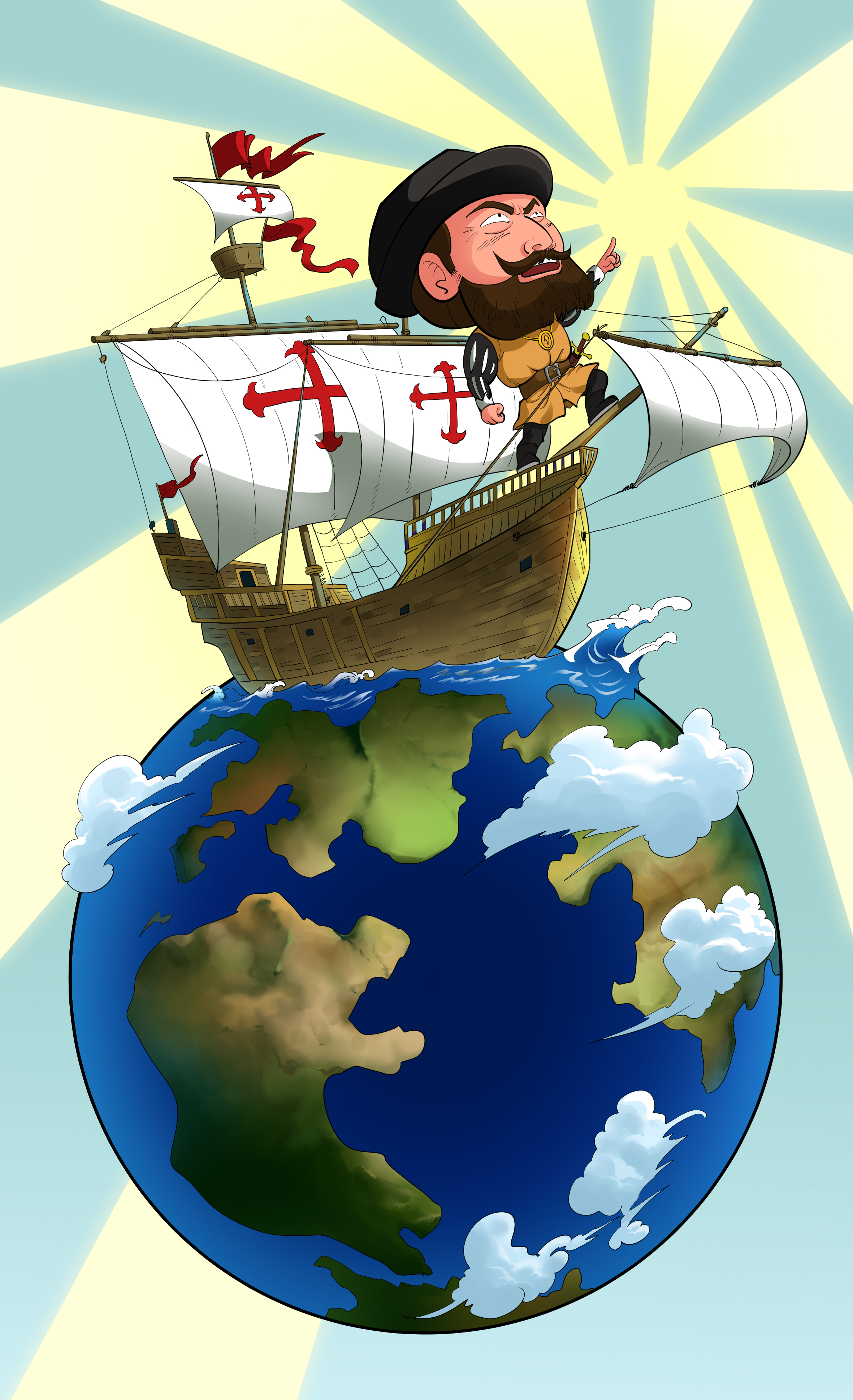 麦哲伦环球航行证明了地球是圆的,朝着一个方向走能回到原点吗?