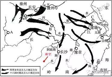 北方人口南迁_请认真观察右图.回答问题 1 东汉末年北方人口南迁的原因是什么