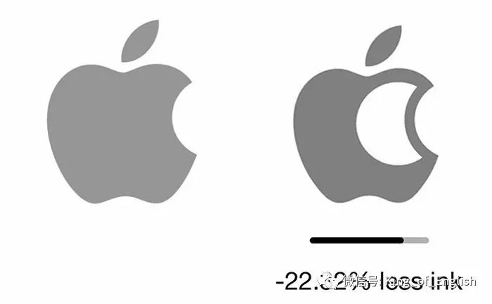教育 正文  那么如果把现在的苹果logo中间剪一个月亮出来的话,可以省