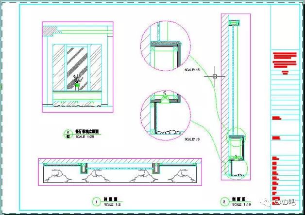 大样图直接利用原剖面图生成,不需要另外画出或从剖面图拷出放到一边