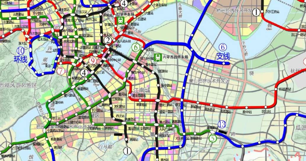 与此同时,还有一条地铁规划路线自萧山主城区,同样途径未来科技城.