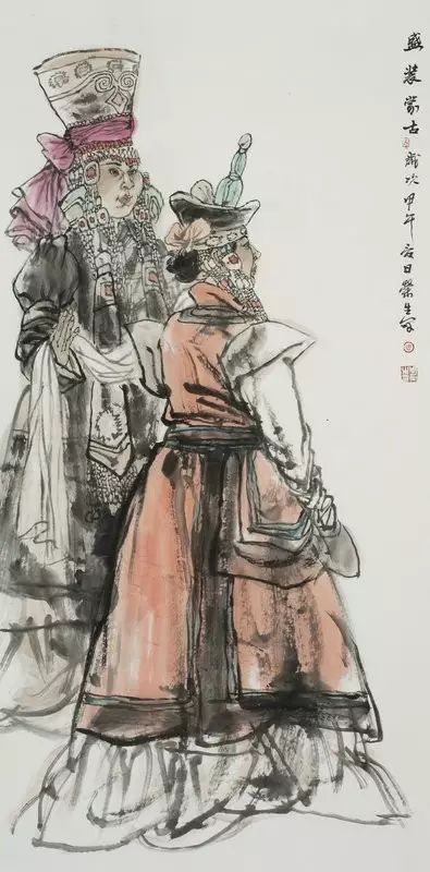 中国美协中国画艺委会微展厅 周荣生,经冠一,刘闻涛师生作品欣赏