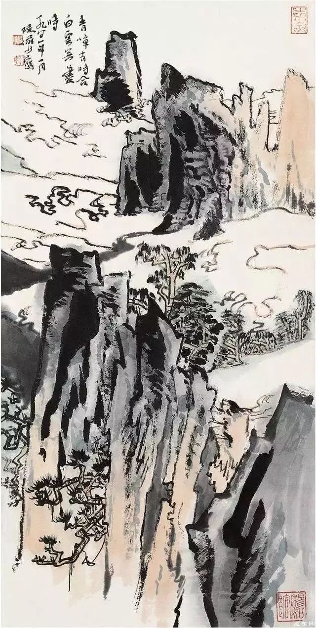 陆俨少 山水画作品欣赏