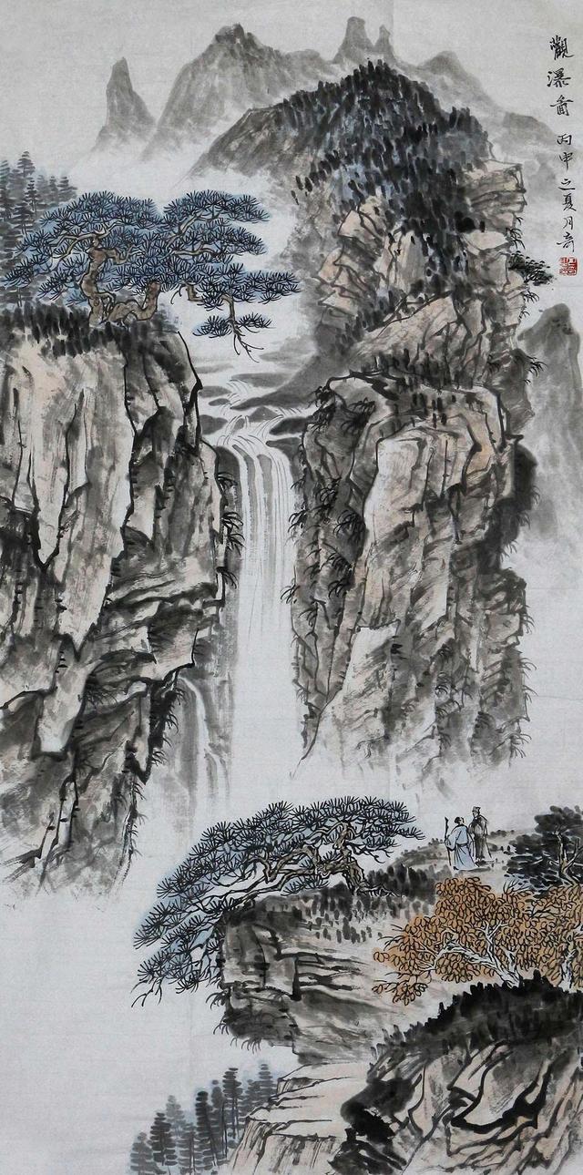 张月奇国画山水赏析:情境优美,如诗如画