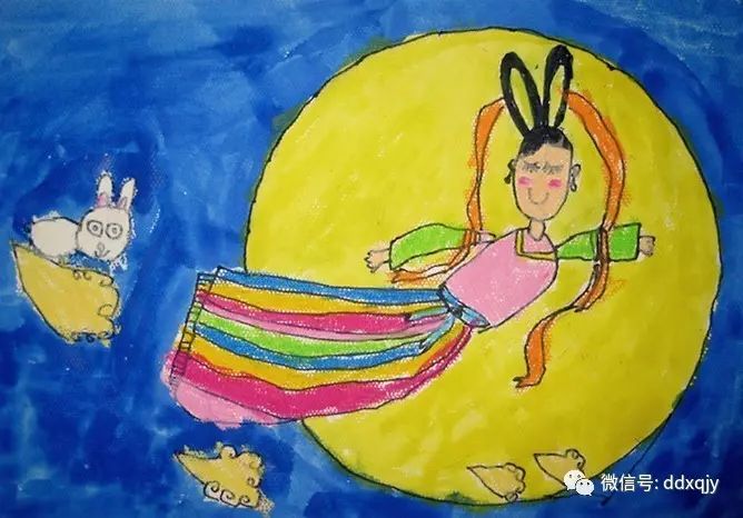 艺术指导 | 幼儿园中秋节绘画作品大全