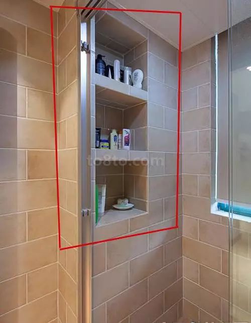 图(6) 上图简直实在卫生间全方位设计壁龛,虽然卫生间面积没有明显