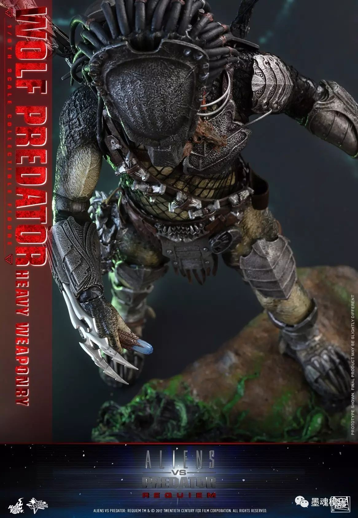 ht 1/6 mms443 avp 铁血战士 独狼 wolf predator 重装版