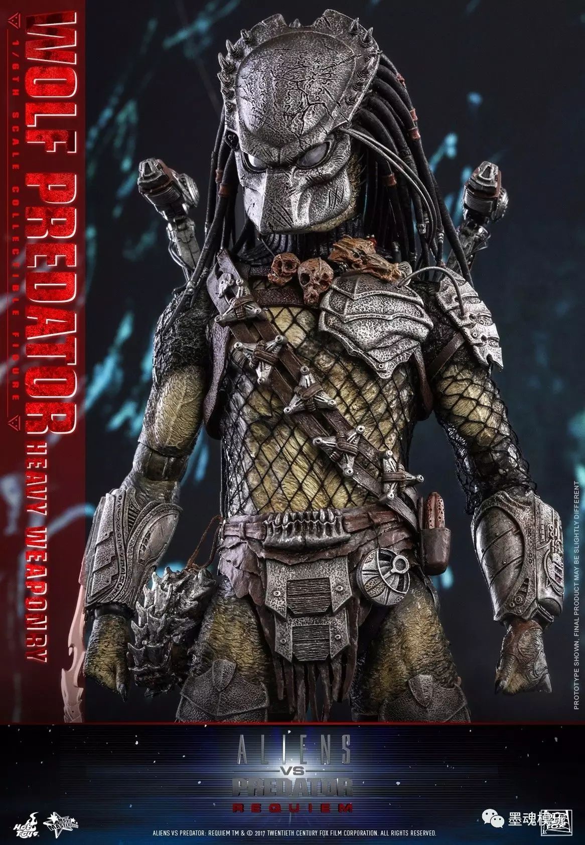 ht 1/6 mms443 avp 铁血战士 独狼 wolf predator 重装版