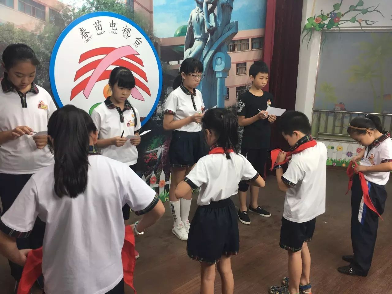 湖滨校区楚门中心小学湖滨校区举行2017学年大队干事选拔活动