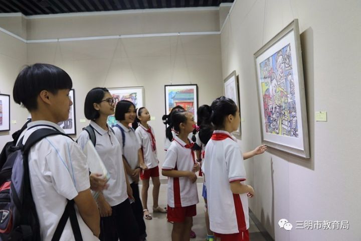 全国中小学生艺术展演美术获奖作品八闽展走进三明