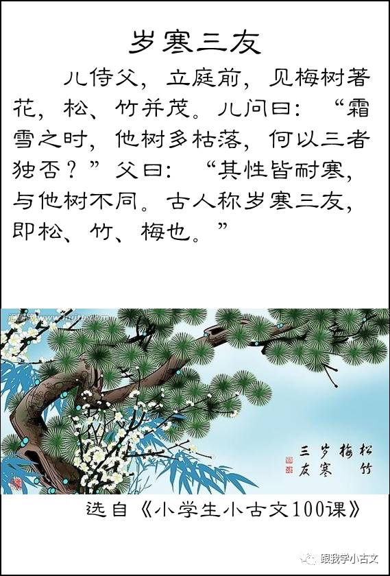 【跟我读小古文】18.岁寒三友