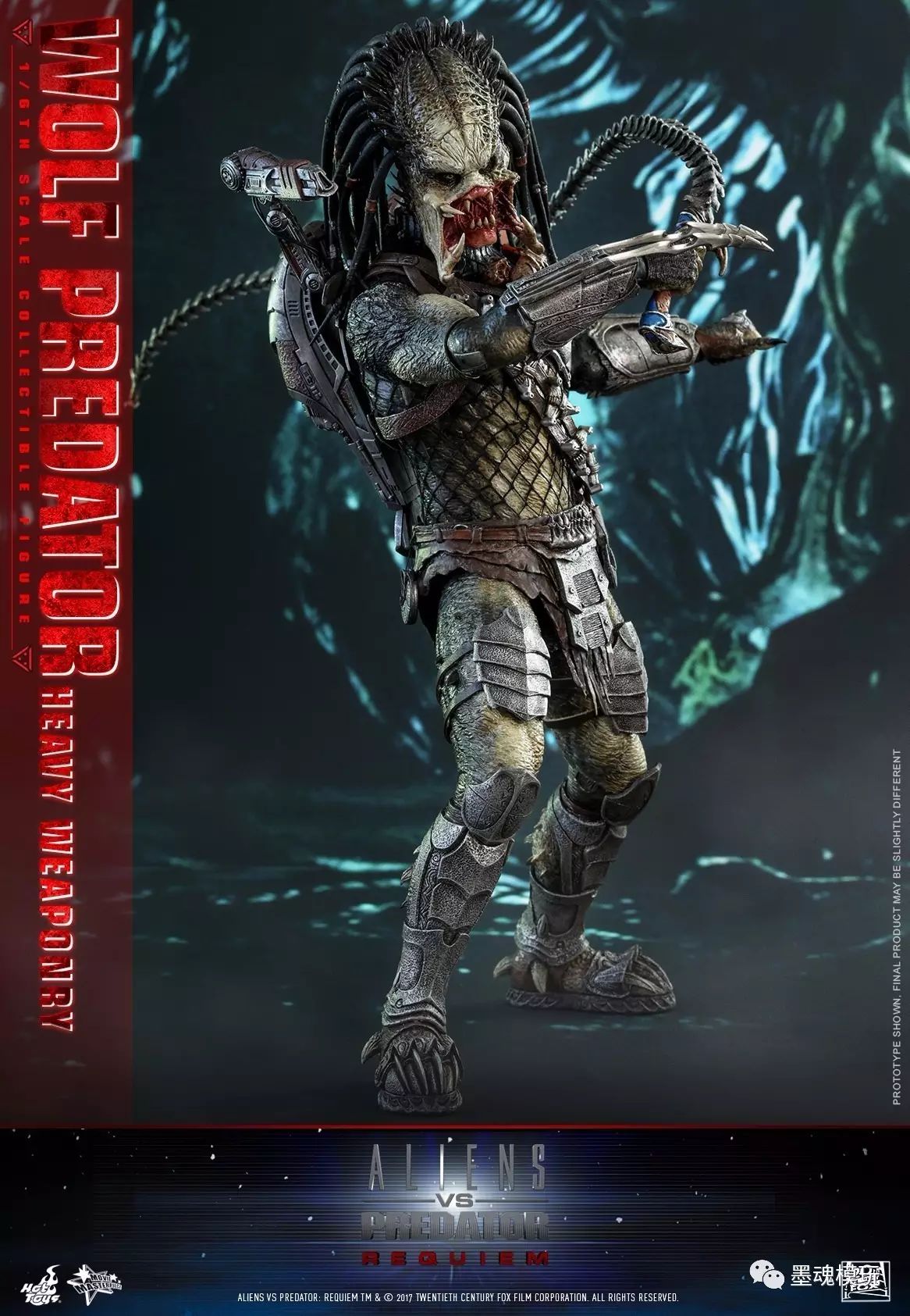 ht 1/6 mms443 avp 铁血战士 独狼 wolf predator 重装版