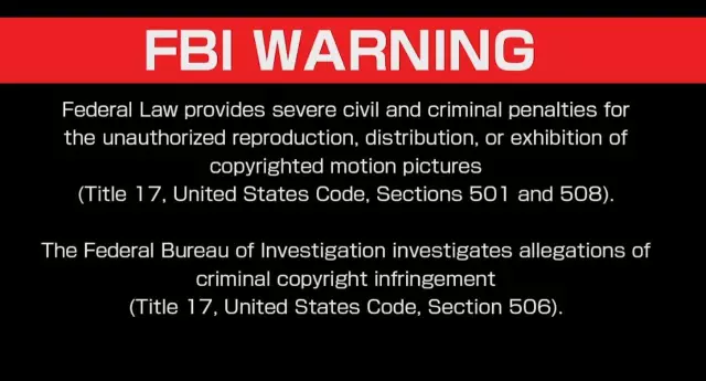 日本爱情动作片开头为什么总会出现fbi warning?