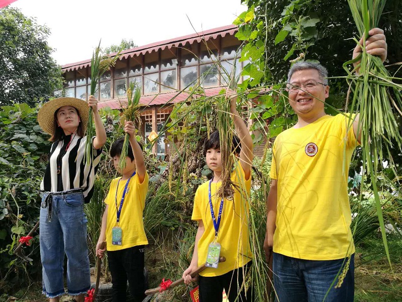 郑州一国际学校自办农场 学生当"地主"体验农耕生活