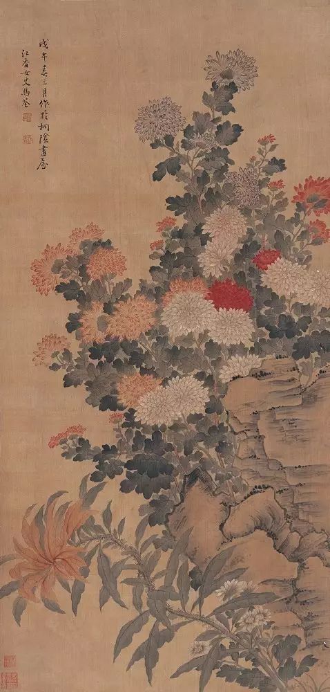 清代女画家马荃工笔花鸟画大全