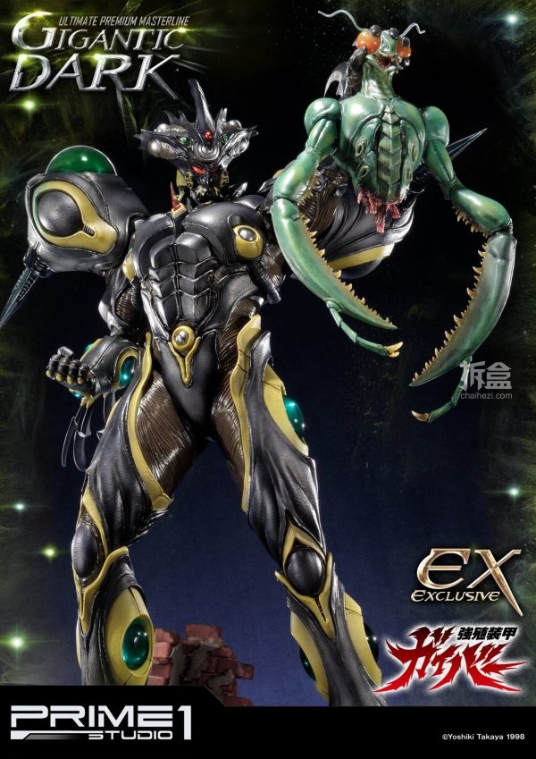 prime1studio强殖装甲凯普3号形态guyver3黑巨兽34寸全身像