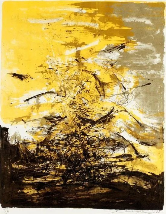 07.67,赵无极,55x43cm,1968